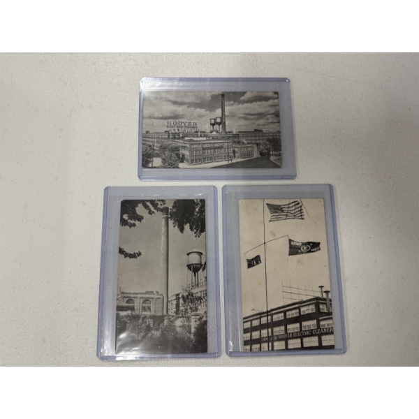 3 - Vintage Hoover Company North Canton, Ohio Postcards In Protective Holders - Exceptional 