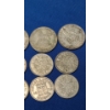 Image 6 : (4) British One Shilling 50% Silver Coins & (8) British Sixpence 50% Silver Coins With Asst Years