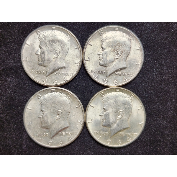 $2 Face Value in 90% Silver Kennedy Half Dollars in Like Uncirculated Conidition!