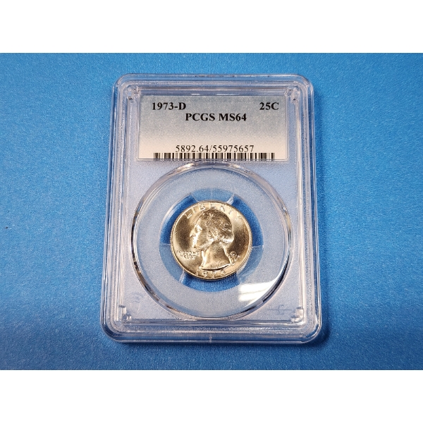 1973-D PCGS MS 64 Washington Quarter