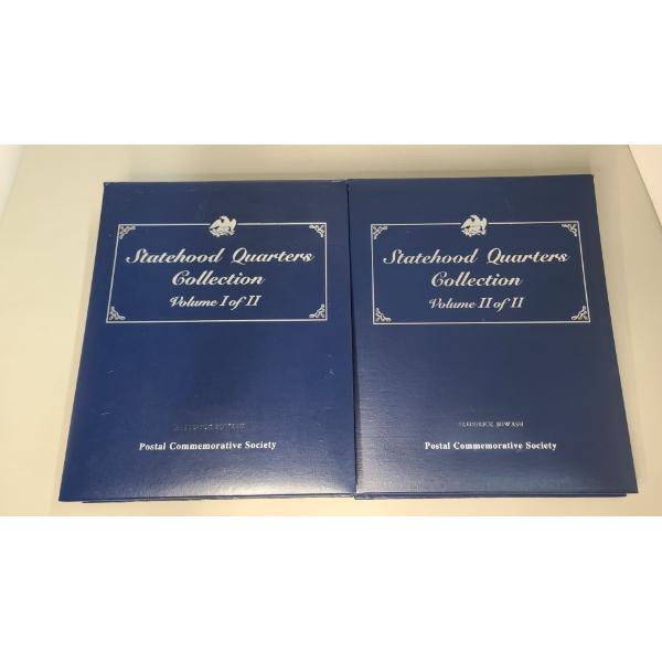 Statehood Quarters Collection Books Vol 1 & 2, Postal Commemorative Society- Face Value: $18.50