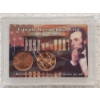 Image 4 : Lincoln Bicentennial Cents in Protective Display Case Plus Football Hall of Fame Commeorative Coin