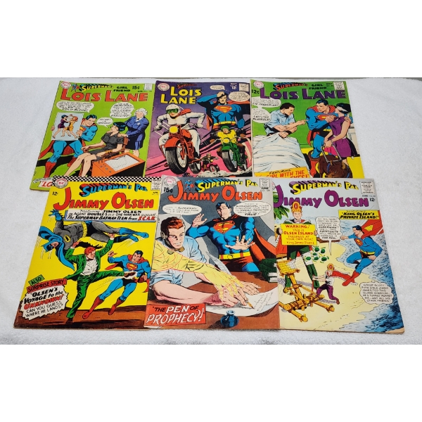 Six Assorted DC Superman's Pal Jimmy Olsen & Girlfriend Lois Lane Comics