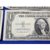 Image 10 : x5 United States $1 Blue Seal Silver Certificates FV: $5.00
