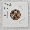 Image 1 : 1974-S RD Lincoln Memorial Penny FV: $.01