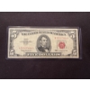 Image 1 : 1963 United States $5.00 Bill Abe Lincoln In Protective Holder - Excellent Condition