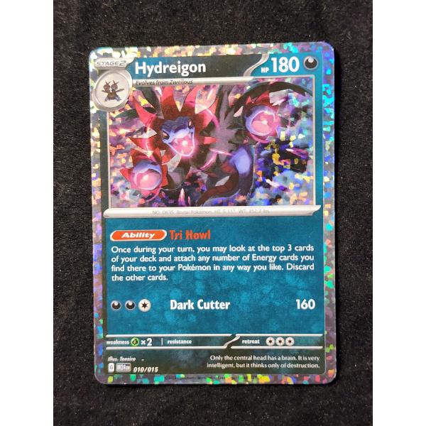 Hydreigon 010/015 Crackle Holo Rare Pokemon Trading Card