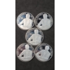 Image 1 : (5) 2017 John F. Kennedy 100 Years Commemorative Silver Coins