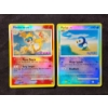 Image 1 : Two STAMPED Reverse Holo Vintage Pokemon Trading Cards ~ Monferno Lv.18 & Piplup Lv.10