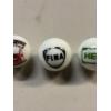 Image 3 : 3 - Vintage Gas & Oil Advertising One Inch Shooter Marbles - Texaco, Fina & Hess