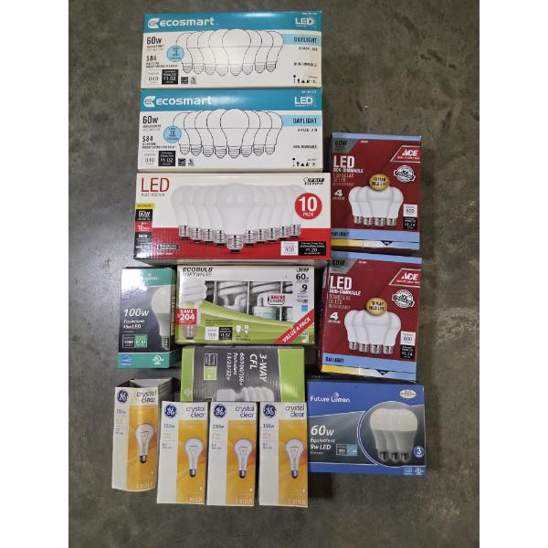 All Brand New Bulbs- 60, 100, & 150 Watts