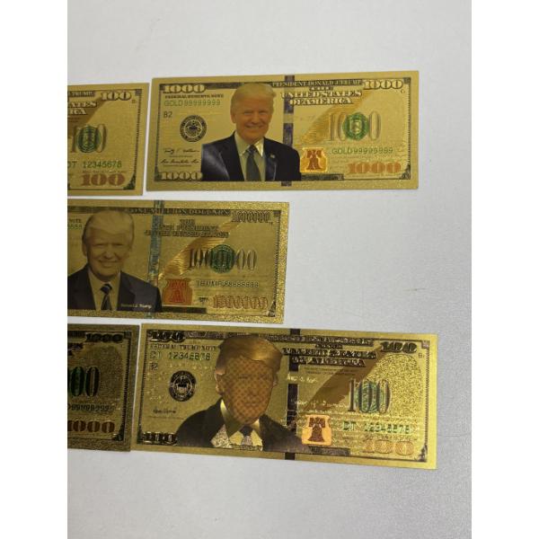 Trump "Gold" Foil Notes - "$100" - "$1000" Notes - Novetly/Collectors items