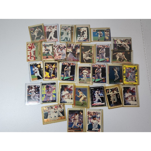 Nice Lot of Assorted Carlos Baerga Baseball Cards - All in Protective Holders