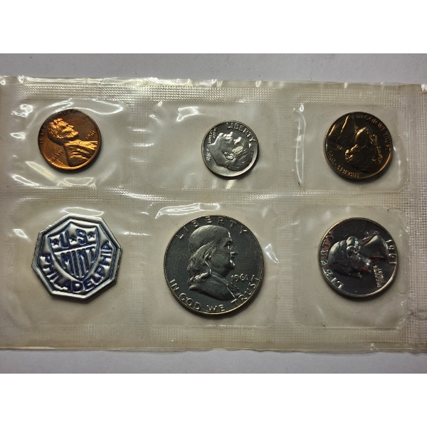 1961 United States PROOF Coin Set Featuring $0.85 Face Value in 90% Silver! 