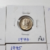 Image 3 : x10 Assorted Years United States 90% Silver Mercury Dimes - Face Value: $1.00