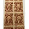 Image 2 : Rare Civil War 1862 Five Cent U.S. Washington Revenue Stamps - Block Of 10 - Excellent Condition