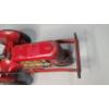 Image 7 : Vintage Red 12" Marx Tin Lithograph Toy Tractor With Plow