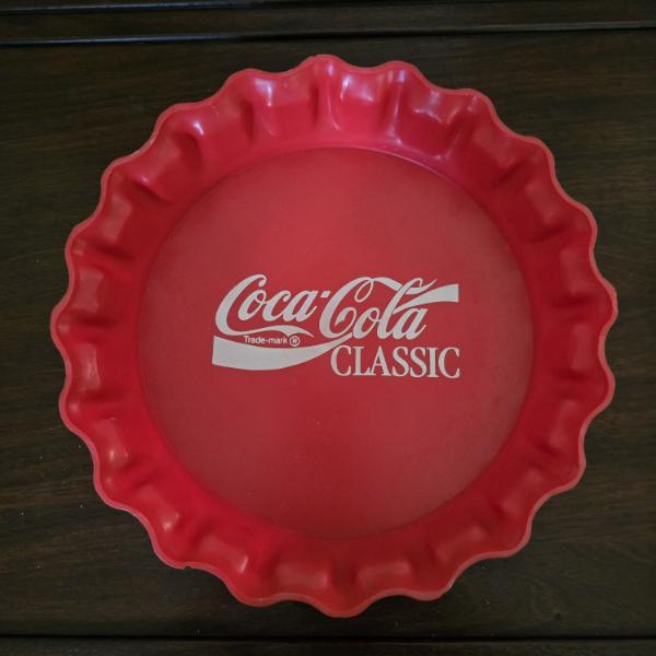 Plastic Coca-Cola Bottle Cap Bowl 11" Round