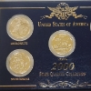 Image 4 : Two United States State Quarter Collections: 2000 Gold-Plated & 2002