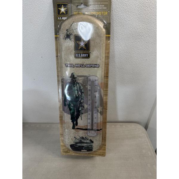 17" x 5"  U.S. Army Metal Thermometer - Brand New In The Package