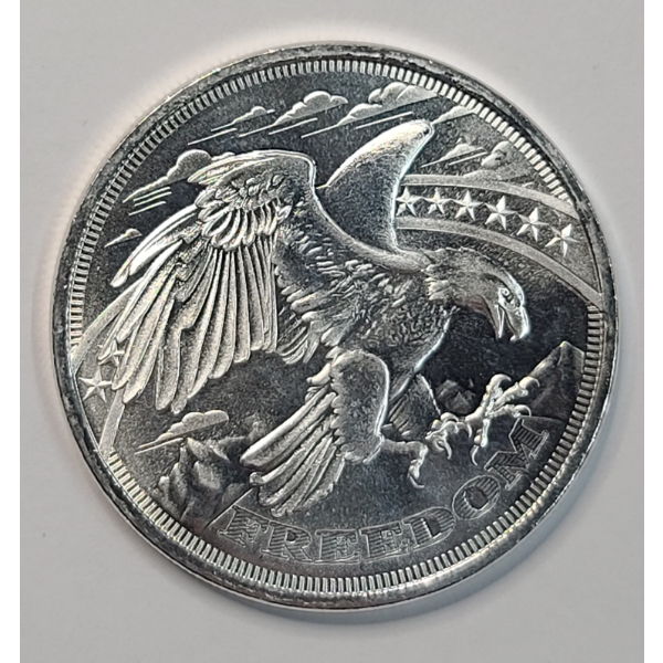SD Bullion "Freedom" 1 Troy Oz .999 Fine Silver Round 