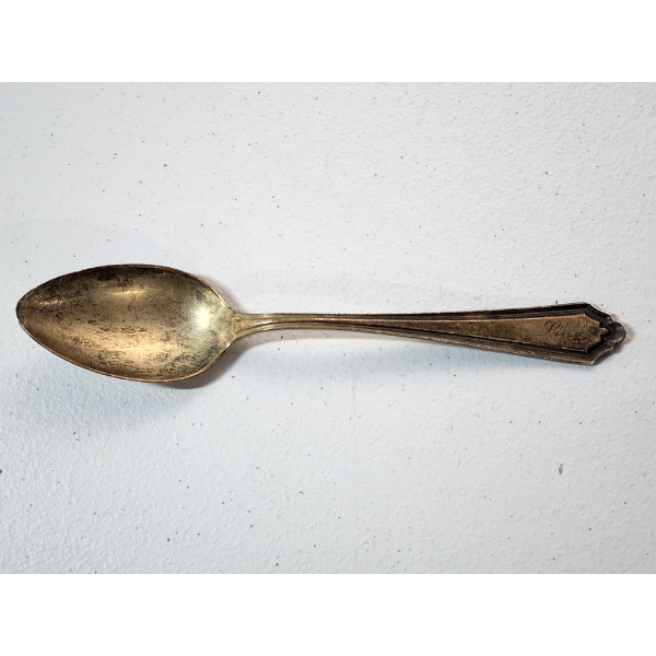 Vintage Sterling Silver Spoon with Engravings TW: 38.0g