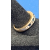 Image 3 : Women's 14K Gold Ring With Blue & White Stones -Size 8 - Weight: 3.6g