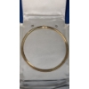 Image 4 : 14K Gold Simple Choker Flat Rope Chain Necklace - Weight: 31.5g