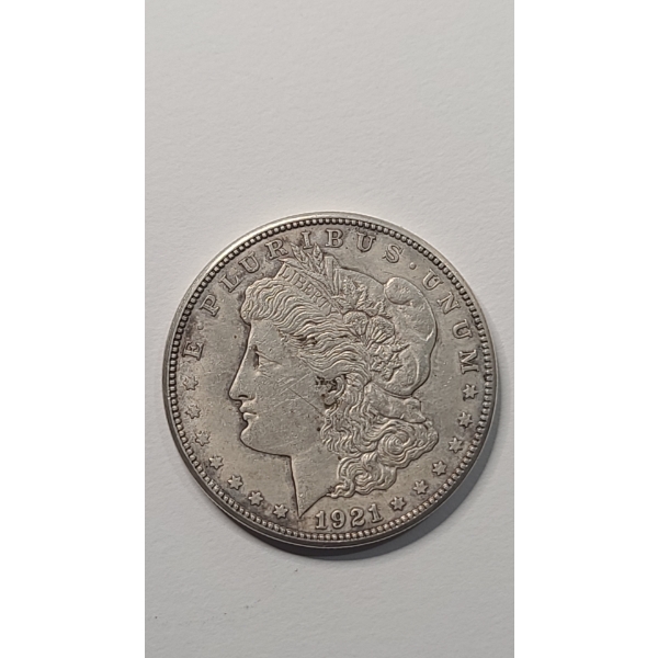 United States 1921-S 90% Silver Morgan Dollar - Very Fine Condition