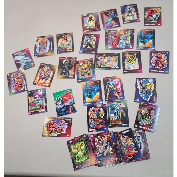 Collection Of 1992 Impel Marvel Universe Series 3 Trading Cards