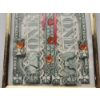 Image 3 : Framed Piece of Money Origami Art - Shirt & Tie With Decorative Lace and Beads