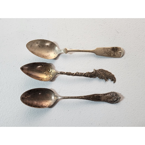 Three Vintage Sterling Silver Spoons TW: 51.5g