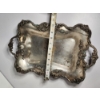 Image 7 : Gorgeous Sterling Silver Serving Tray with Engraved "B" Weighting 980g