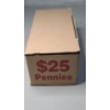 Image 2 : Box Of Assorted Rolls Of Lincoln Wheat, Lincoln Memorial & Indian Head Cents - Face Value: $25.00