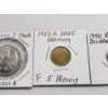 Image 3 : 3 Foreign Coins: 1922-A Germany 3 Mark, 1937-A Nazi Germany 5 Pfenning, 1940 Russia Kopek 