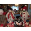 Image 3 : Excellent Condition Large Snowman Ornament Group. (Lamps & Bowl Not Included)