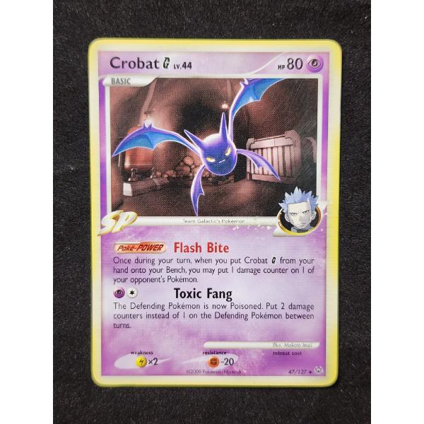 Crobat G Lv.44 47/127 Vintage 2009 Pokemon Trading Card 
