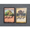 Image 1 : Two MTG Magic The Gathering Steve Prescott Signed Trading Cards