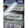 Image 5 : Large Lot of Assorted Modern Football Trading Cards Including REPLICA AUTO BASEBALL CARD!