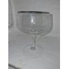 Image 2 : Pickup In Canton  Silver Rim Fostoria Elegant Goblets - 24 Pcs - 12 each 7 1/4" & 5 1/4" Gem Cond