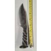 Image 3 : Hand Forged Rugged 8'' Railroad Spike Knife With Leather Sheath 