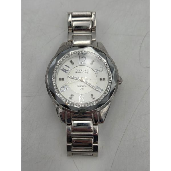 Gorgeous August Steiner Mens Swiss Quartz Diamond Bezel Wristwatch 