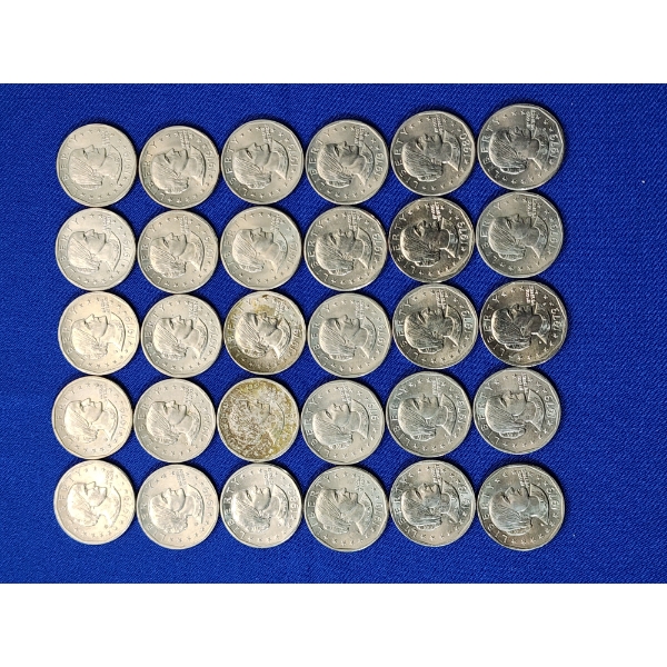 Lot of (30) 1979-1980 Susan B. Anthony Half Dollars FV: $30.00
