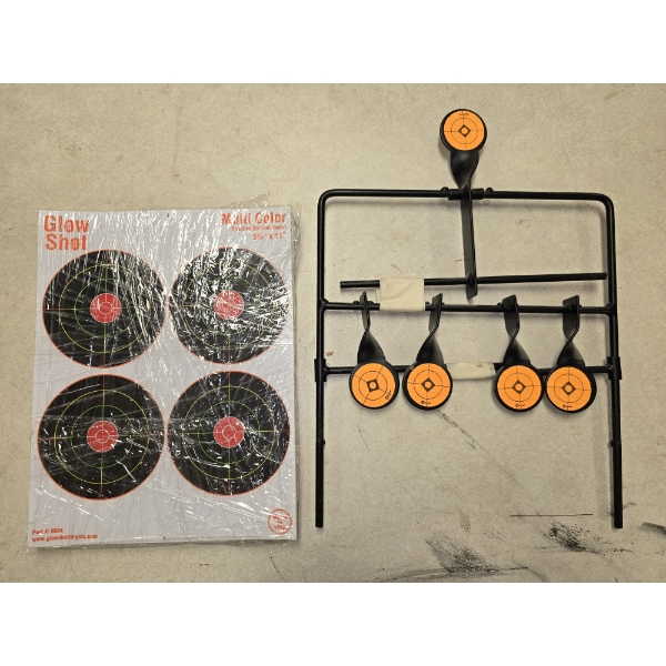 Targets for Shooting - 1 Metal and a Pack of Paper