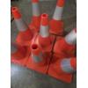 Image 2 : Eight 18.5'' x 10'' Rubber Safety Cone Set
