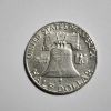 Image 2 : 1963-D United States 90% Silver Franklin Half Dollar ~ Beautiful Coin!