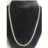 Image 1 : 10K Yellow Gold 18" Twisted Rope Necklace - Weight: 3.9g