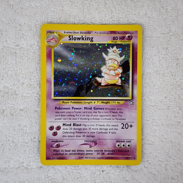 Slowking 14/111 Holo Rare Vintage Neo Genesis Era Pokemon Trading Card ~ MINT