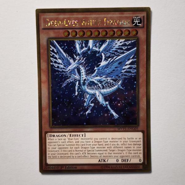 Deep Eyes White Dragon MVP1-ENG05 Holo Rare Yu-Gi-Oh Trading Card