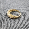 Image 3 : 14K Yellow Gold Rings Ft. Nice Clear Stones Weighing 2.7 Grams ~ Size 7.5